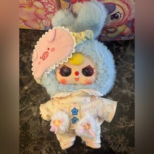 Baby Three BB3 400% Bunny With PIG Sleep Mask, GORGEOUS GLITTER EYES & TONGUE!